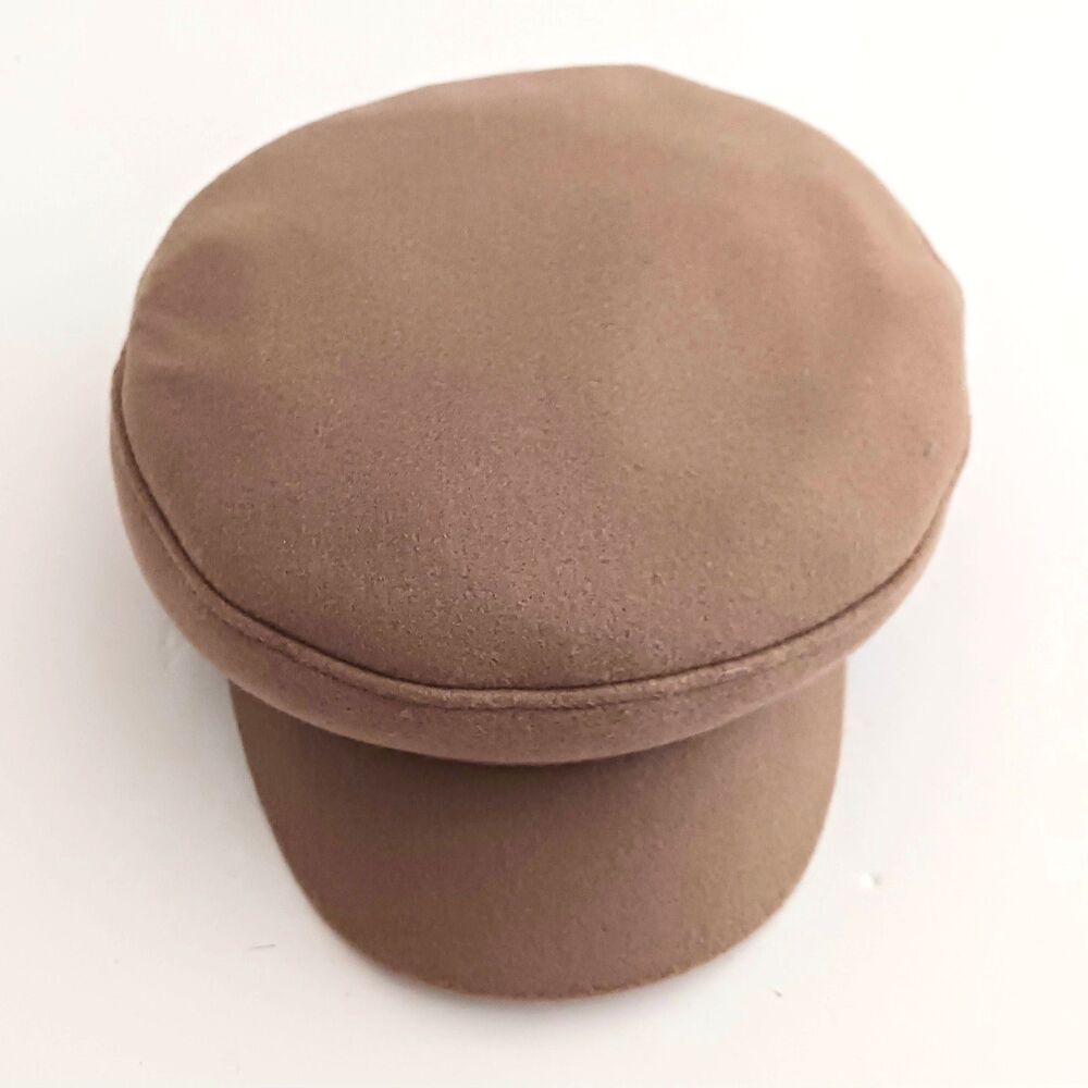 Universal Thread Camel Brown Wool Military Style Brimmed Cap O/S - Picture 6 of 10